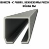 C399MZN - C profil 98x98x5mm pozinkován, délka 1m